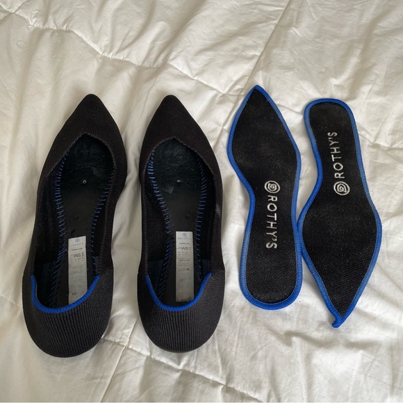 Rothy’s The Point Black Flats Women’s Size 8.5 - Picture 3 of 10